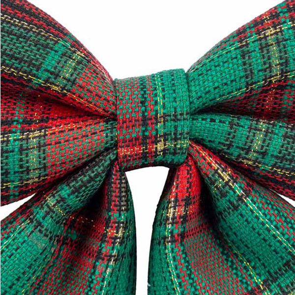 Fiocco Natalizio Tartan Prairie Bow 13 cm