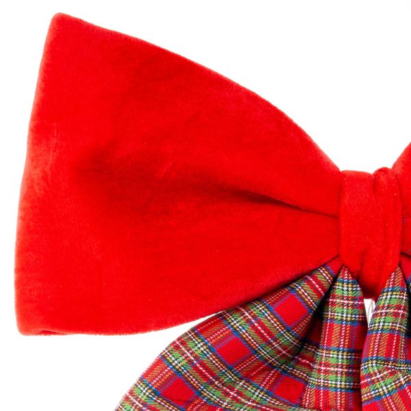 Fiocco puntale tartan Christmas Masterpiece 44 cm
