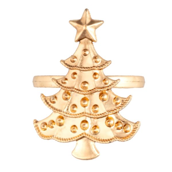 Set 4 Portatovaglioli Christmas Forest 4 cm