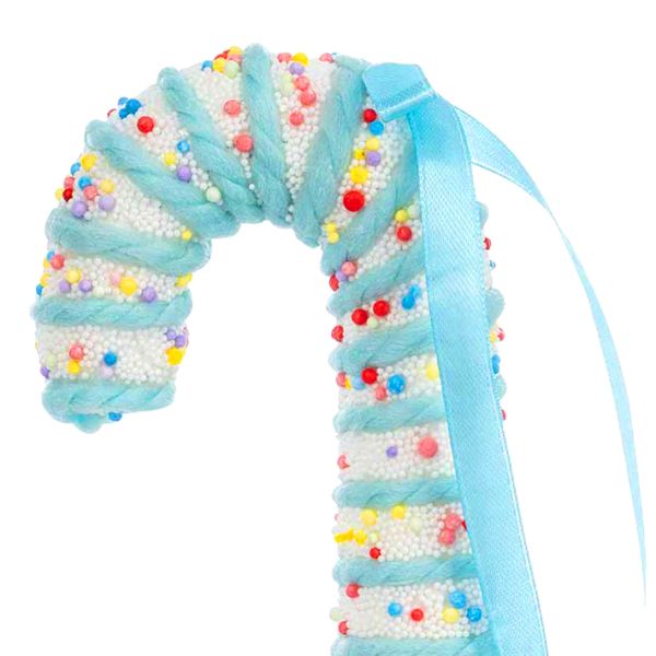 Addobbo Natalizio Bastoncino di Zucchero Blue Sugar Net 20 cm