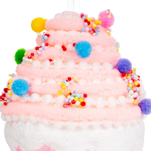 Addobbo Natalizio Sugar Doll Cupcake 13 cm