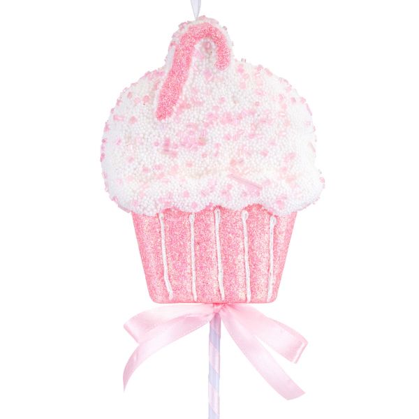 Addobbo Natalizio Alicia Pink Muffin 35 cm