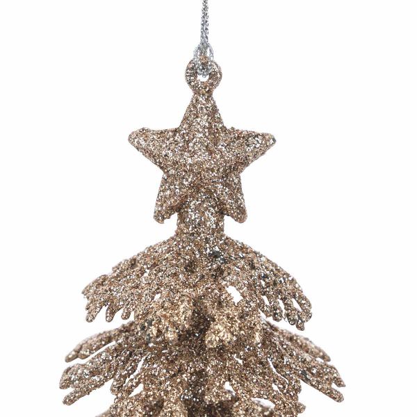 Addobbo Natalizio Tree of Golden Stardust 16 cm