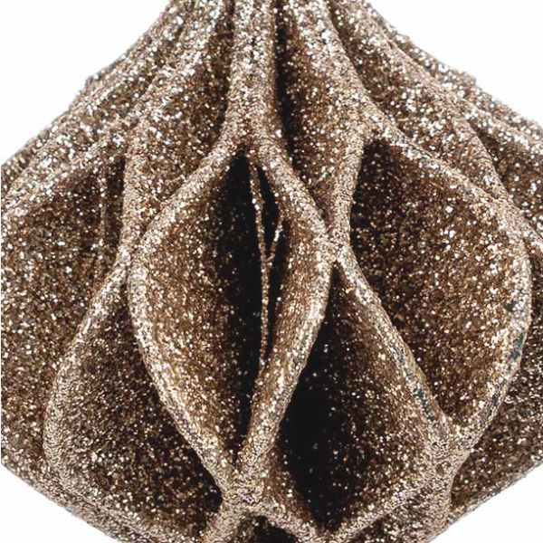 Addobbo Natalizio Lanterna Dorata Canto del Vento 9 cm