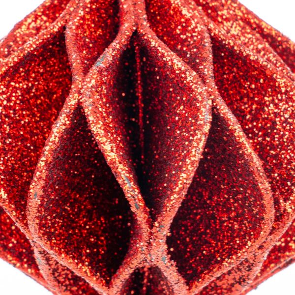 Addobbo Natalizio Rosa Rossa del Deserto Magico 9 cm