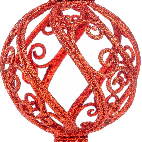 Addobbo Natalizio Magico Amuleto Rosso degli Elfi 17 cm