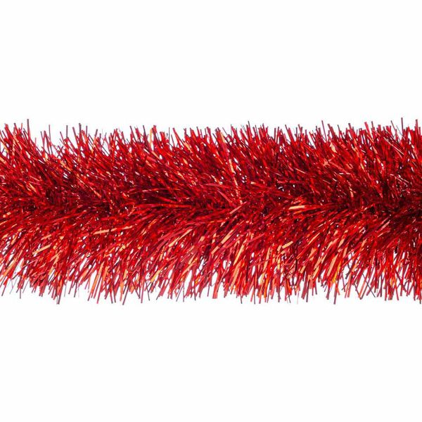 Festone di Natale in rosso brillante Eixample 200 cm