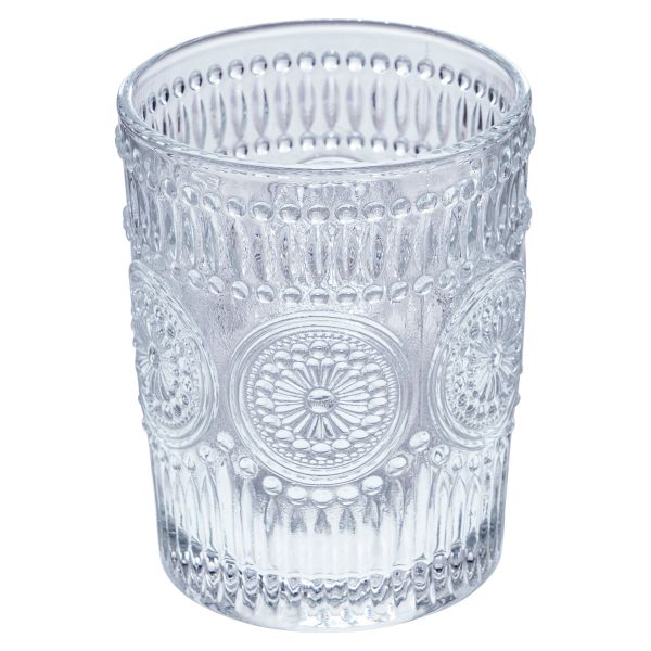 Set 6 Bicchieri in vetro Fiori di Cristallo 300 ml