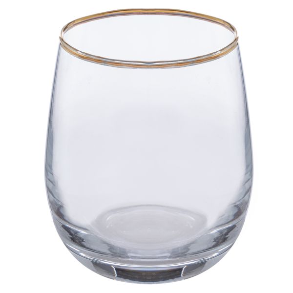 Set 3 Bicchieri in vetro Gold on Ice 350 ml