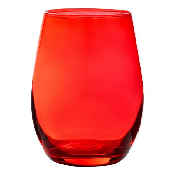 Set 3 Bicchieri in vetro Fiamme Rosse 525 ml