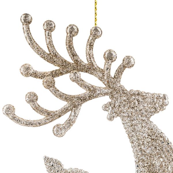 Addobbo Natalizio Reindeer Rides the Stars 18 cm