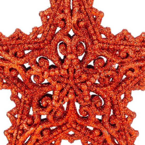 Addobbo Natalizio Legendary Red Star 12 cm