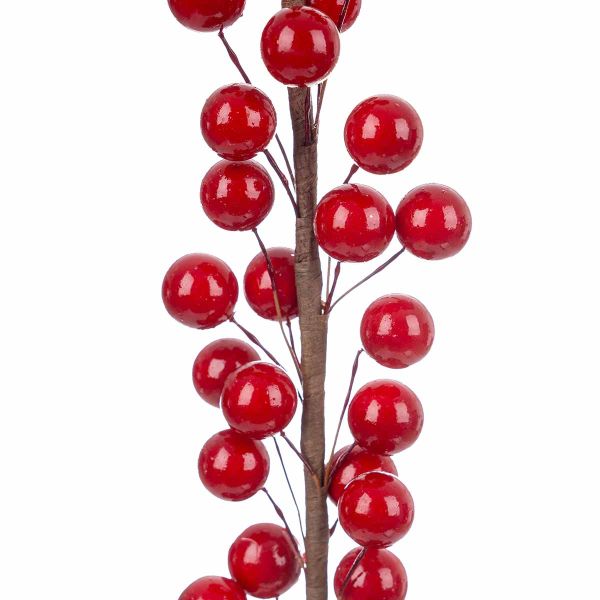 Ramo con bacche rosse Fruits Rouges Magiques 60 cm