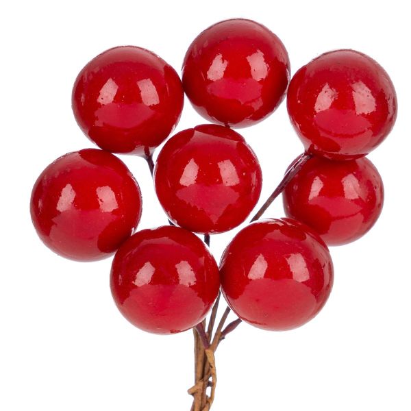 Set Bacche per decorazione Natale Aubepine 9 cm