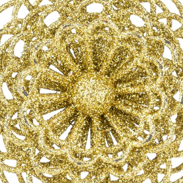 Addobbo Natalizio Golden Flower Wonder of Nature 10 cm