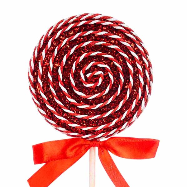 Addobbo Natalizio Lecca Lecca Sugar Glitter 30 cm