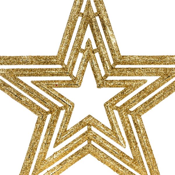Fuoriporta Natalizio Golden Star of Shiny Destiny 30 cm