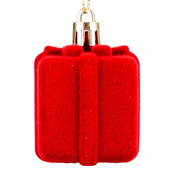 Set 4 Addobbi Natalizi Christmas Perfume Gift 6 cm