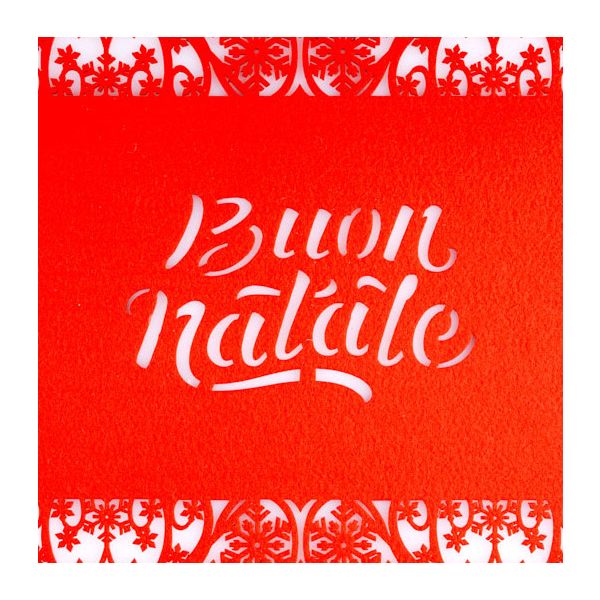Set Tovaglietta rossa con sottobicchiere Meal in the Magic Forest