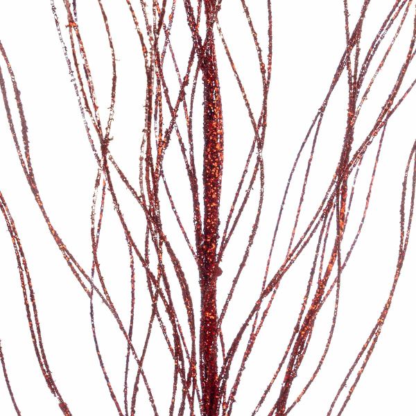Ramo rosso con glitter Poete de la Foret 75 cm