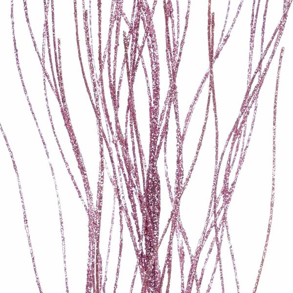 Ramo rosa con glitter Champ Scintillant 75 cm