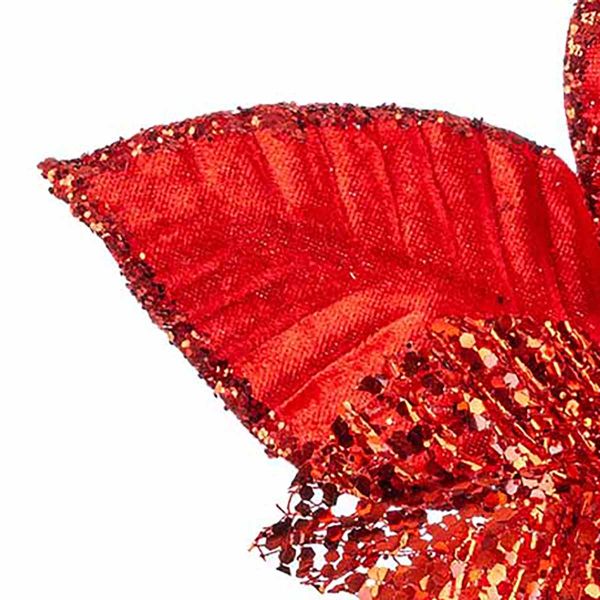 Fiore di Natale rosso Helice Magique 30 cm