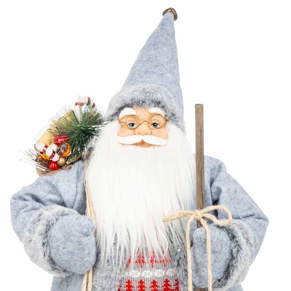 Babbo Natale Pastore di renne 70 cm