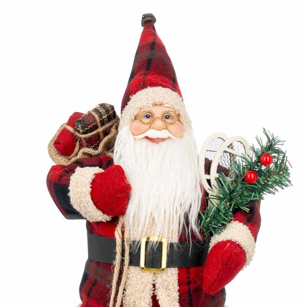 Babbo Natale sul Sentiero degli Abeti Incantati 50 cm