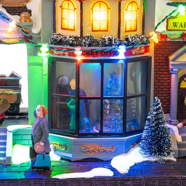 Villaggio di Natale Wishes Station 30 cm