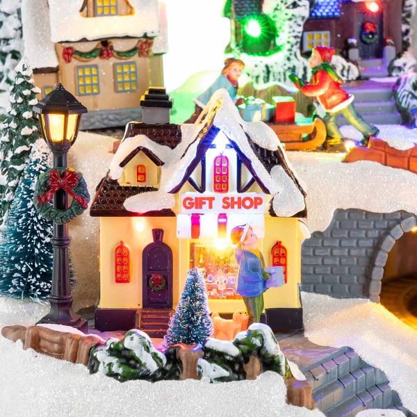 Villaggio di Natale Holly Jolly Star 38 cm