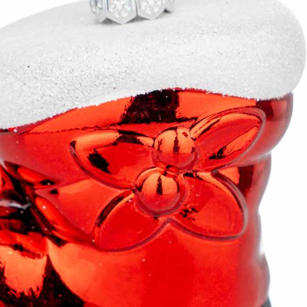 Addobbo Natalizio Red Boot Candy 4 cm