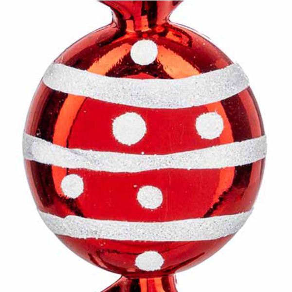 Addobbo Natalizio Red Snowflake Chocolate 10 cm