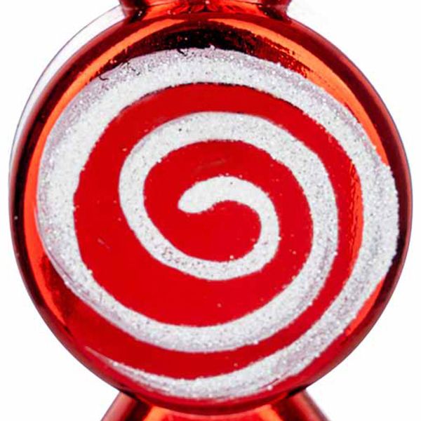 Addobbo Natalizio Red Life Candy 7 cm