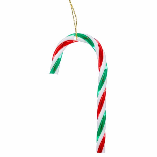 Set 4 Addobbi Natalizi Tricolor Candy Cane 9 cm