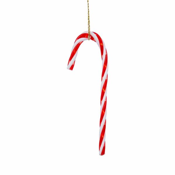 Set 4 Addobbi Natalizi Sugar Treasure Candy Cane 9 cm