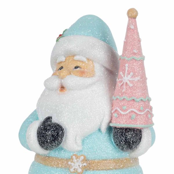 Babbo Natale gelato d'inverno 18 cm