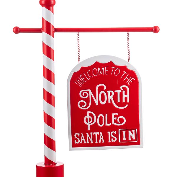 Cartello natalizio Welcome to Santa's House 115 cm