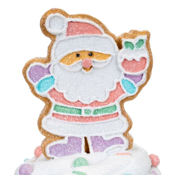 Babbo Natale e il Cupcake degli amici 16 cm