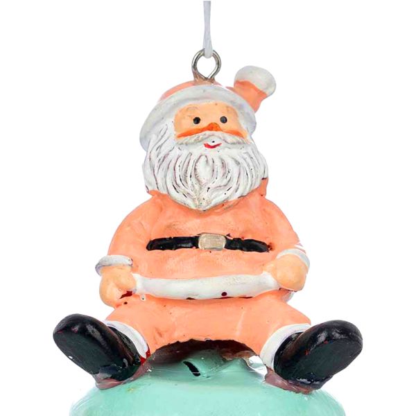 Addobbo Natalizio Il Suono di Santa Claus 8 cm