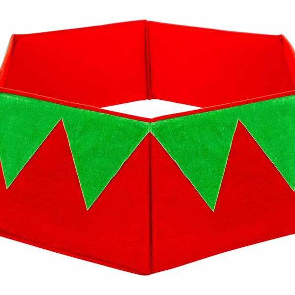 Copri Base Albero di Natale Vestito da Elfo 83 cm