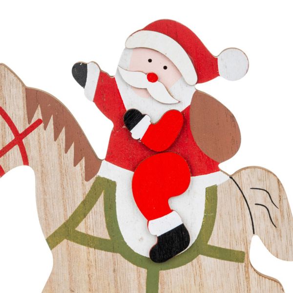 Babbo Natale al galoppolo! 23 cm