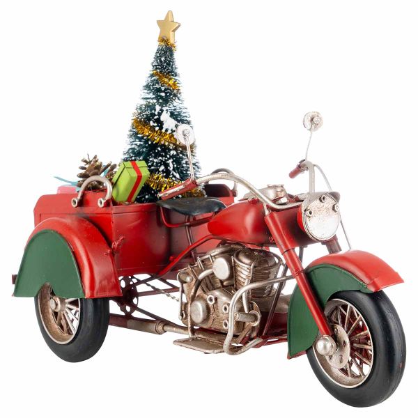Modellino Sidecar natalizio Salisburgo 30 cm