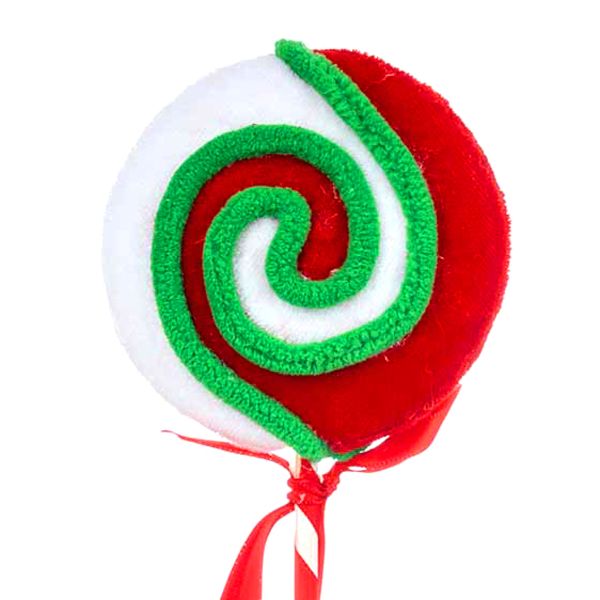 Addobbo Natalizio Lecca lecca White Chocolate Apple 25 cm