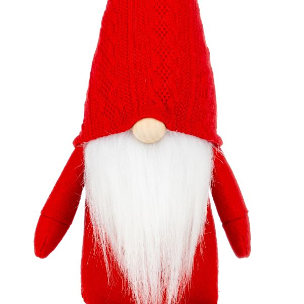 Gnomo rosso tessitore Tonmon 35 cm