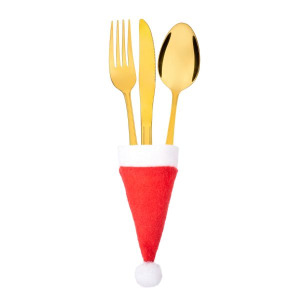 Set 4 Portaposate Natalizi Classic Christmas Hat 12 cm