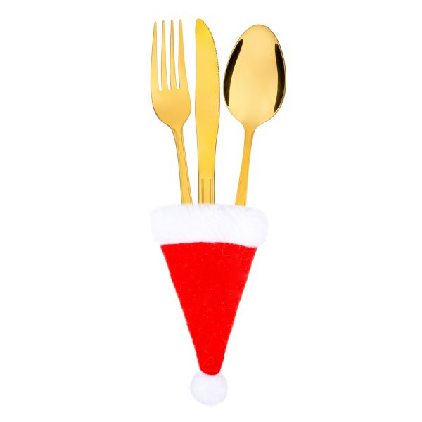 Set 2 Portaposate Cappello di Babbo Natale