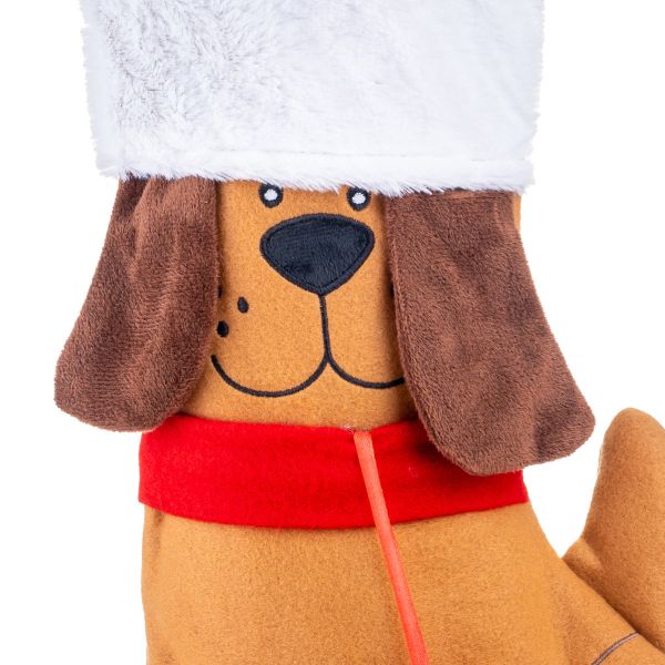 Calza di Natale Bobby il cane poliziotto 45 cm