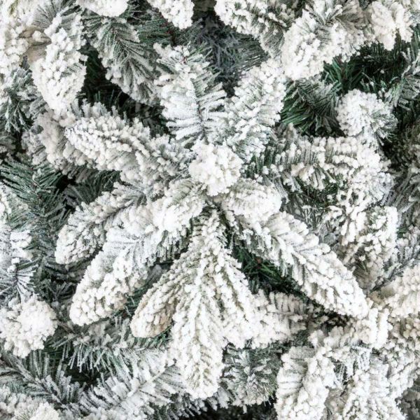 Albero di Natale innevato artificiale con tronco Nordend-210 cm