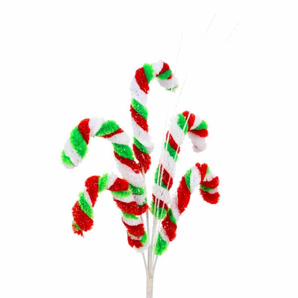 Addobbo Natalizio Bastoncino di Zucchero Allegro Natale 35 cm
