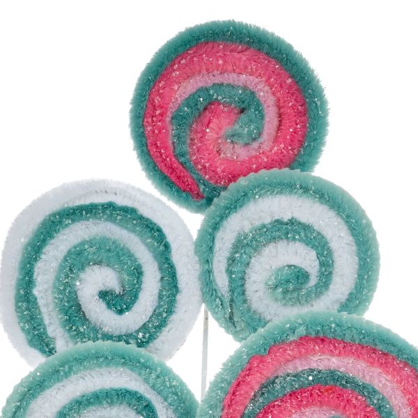 Addobbo Natalizio Ramo Lecca Lecca Cielo Di Zucchero 30 cm